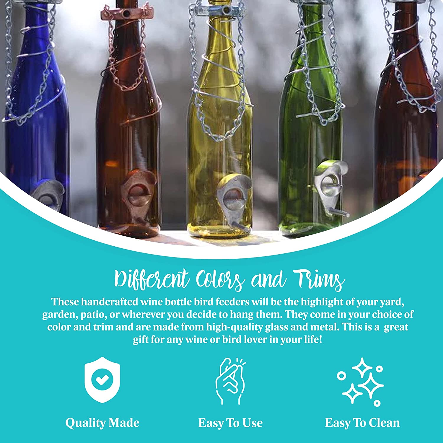 Bird Feeder | 750ml Wine Bottle